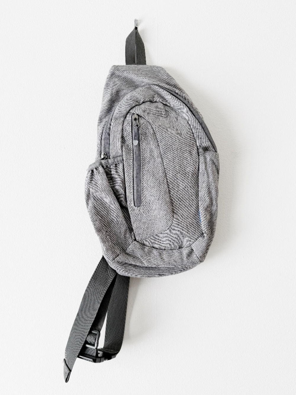 Gray Crossbody Sling Backpack